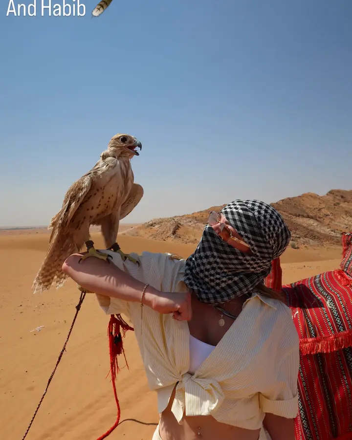 Camel ride and falconry on a daytime Dubai desert safari — guest photo 14