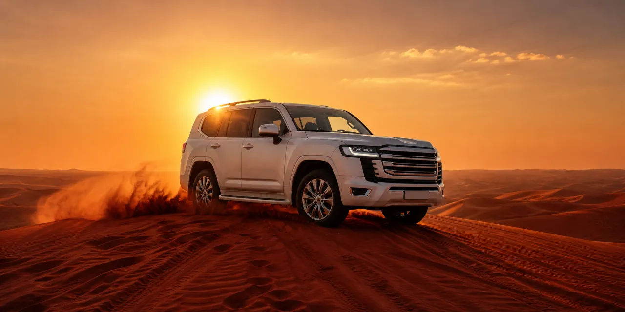 Luxury 4x4 for the VIP evening desert safari in Dubai