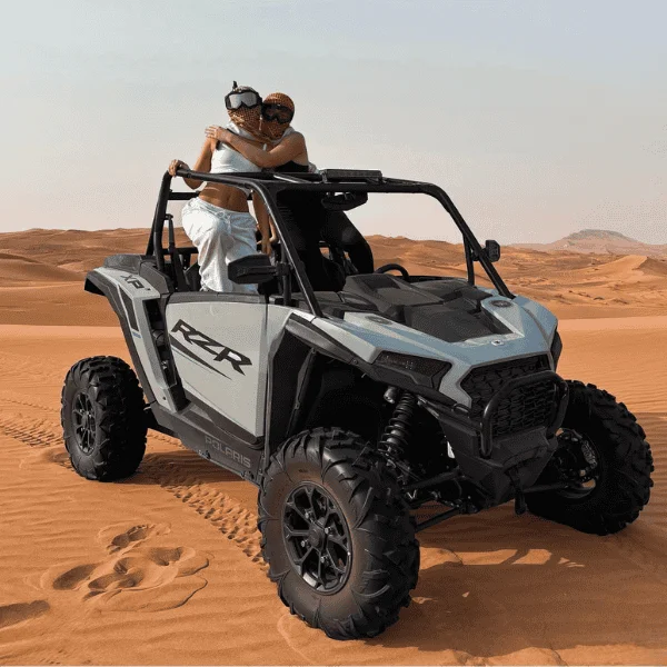 Polaris RZR XP Pro performance dune buggy on Dubai desert sand